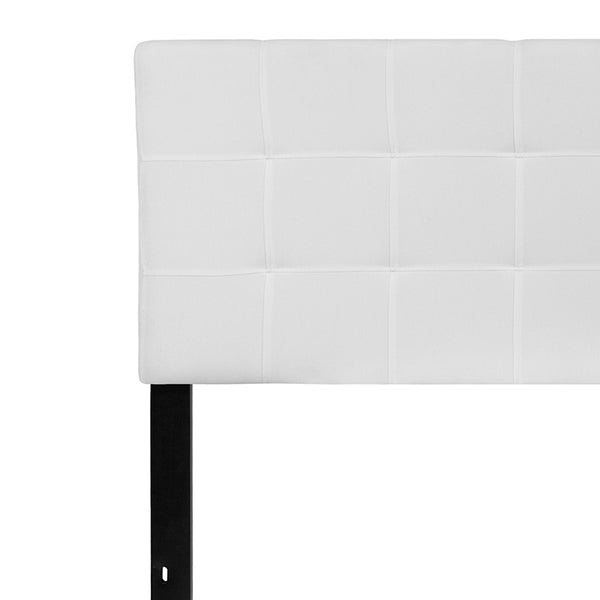 Queen Headboardwhite Fabric Miramar Office