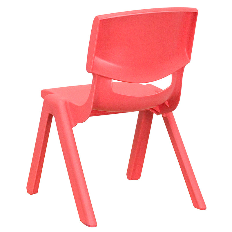 2pk Red Plastic Stack Chair