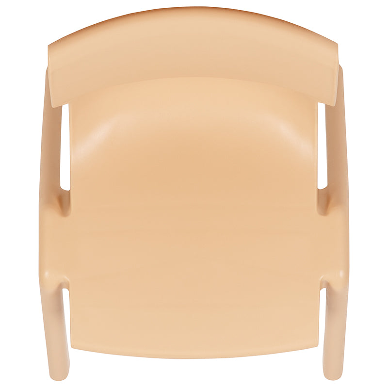 2pk Natural Plastic Chair