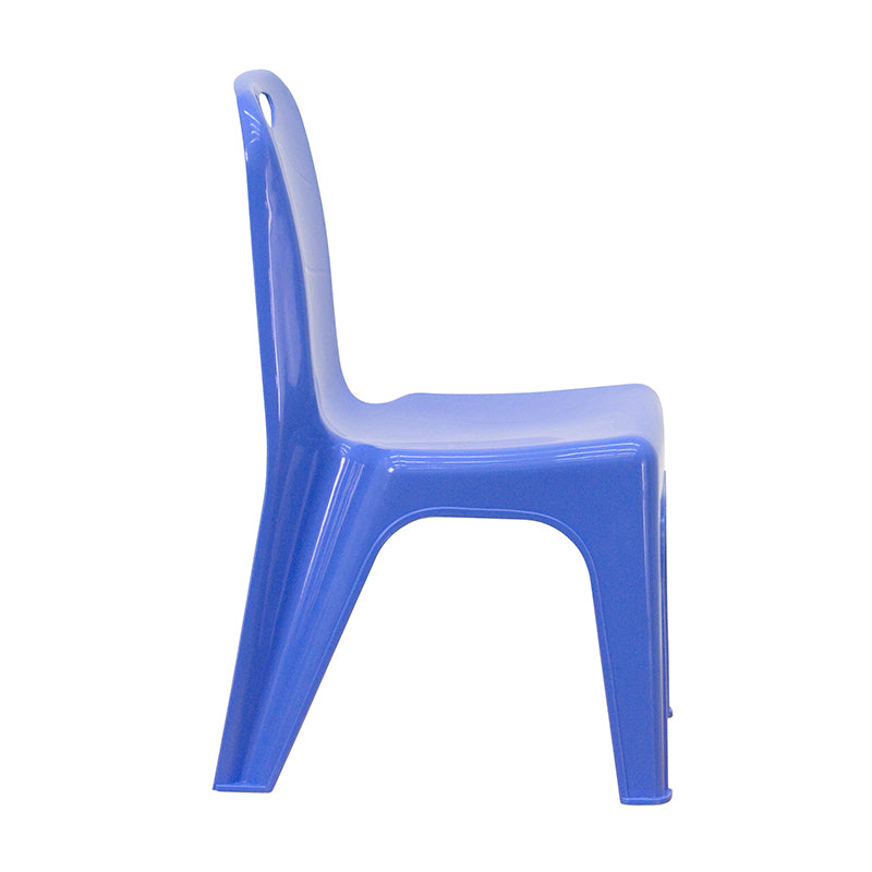 4pk Blue Plastic Stack Chair