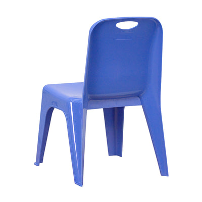 4pk Blue Plastic Stack Chair