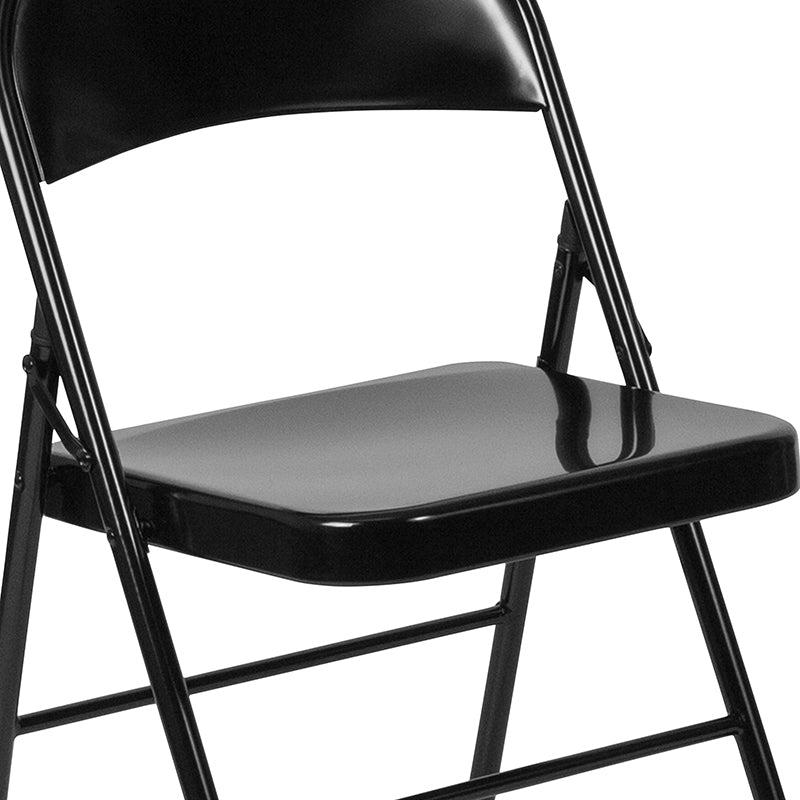 Black Metal Folding Chair