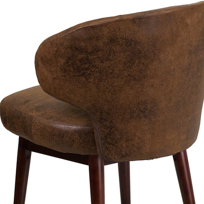 Brown Microfiber Side Chair