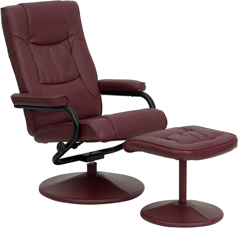 Burgundy Leather Recliner