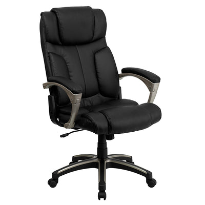 Black High Back Leather Chair