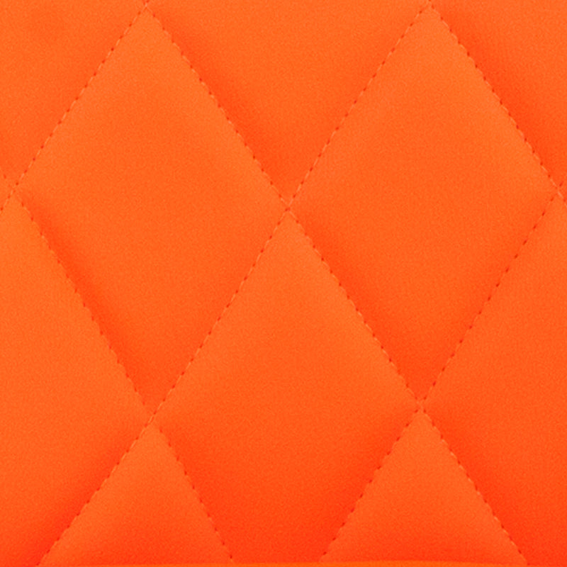 Orange Vinyl Barstool