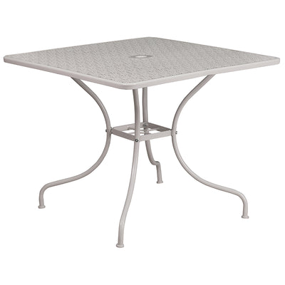 35.5sq Gray Patio Table Set