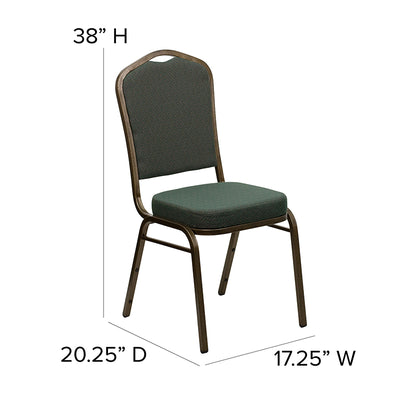 Green Fabric Banquet Chair