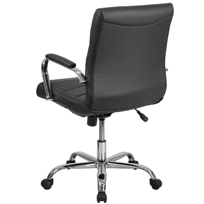 Black Mid-back Vinyl Chair