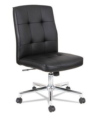 Slimline Swivel/Tilt Task Chair, Black with Chrome Base ALENT4916 - Miramar Office