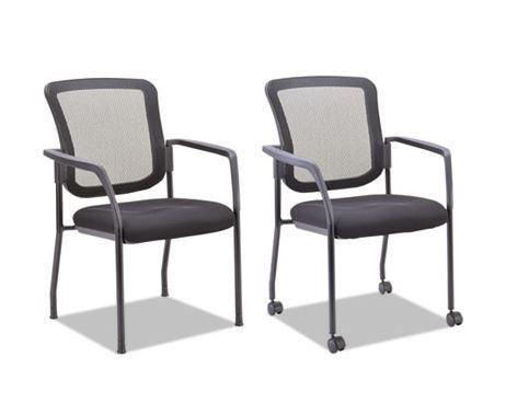 Mesh Guest Stacking Chair, Black ALEEL4314 - Miramar Office