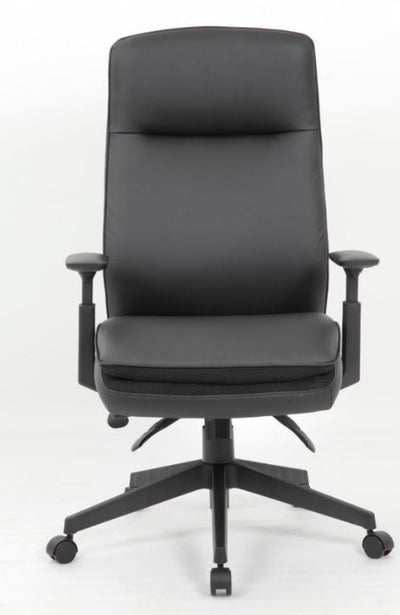 Boss Caressoft Executive High Back Chair w/ Adjustable Arms - B730-BK - Miramar Office