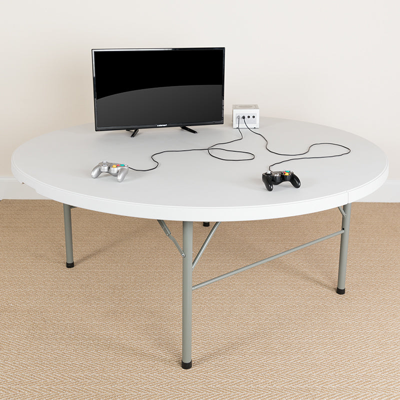 72rd White Bi-fold Table